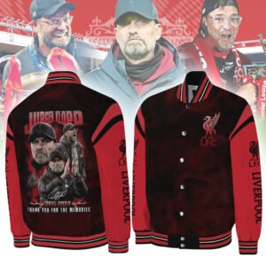 Jurgen Klopp Coach Liverpool Baseball Jacket JG050324LNQ11TTT - bazzada Store