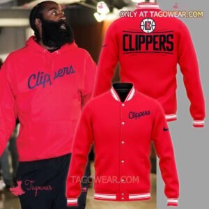 James Harden Los Angeles Clippers Baseball Jacket - bazzada Store