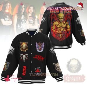 Kreator Satan Is Real Baseball Jacket - bazzada Store