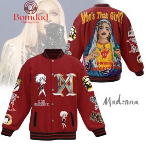 Madonna Who?s That Girl I Am Madame Baseball Jacket - bazzada Store