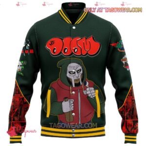 Mf Doom All Caps Baseball Jacket - bazzada Store