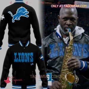 Mike Phillips X Detroit Lions Baseball Jacket - bazzada Store