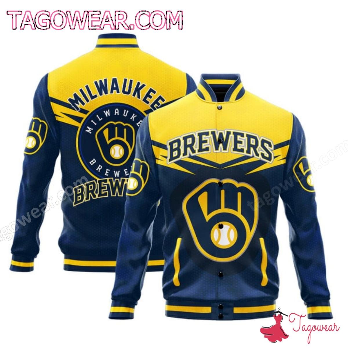 Milwaukee Brewers Mlb Baseball Jacket - bazzada Store