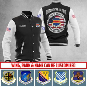 Customized USAF Wings Baseball Jacket #P7377 ? Baseball Jacket - bazzada Store