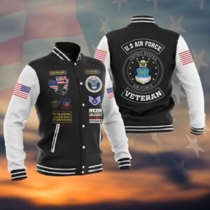 Customized US Air Force Veteran Jacket #P8285 ? Baseball Jacket - bazzada Store