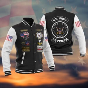 Customized US Navy Veteran Jacket #P8287 ? Baseball Jacket - bazzada Store