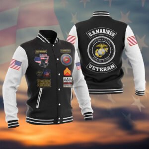 Customized US Marine Corps Veteran Jacket #P8289 ? Baseball Jacket - bazzada Store