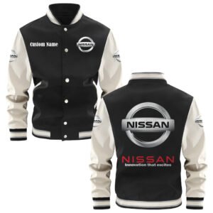 Nissan Varsity Jacket, Baseball Jacket, Letterman Jacket Customize Name,Customize Logo Car Or Motorcycle Model - bazzada Store