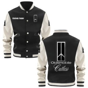 Oldsmobile Cutlass Varsity Jacket, Baseball Jacket, Letterman Jacket Customize Name,Customize Logo Car Or Motorcycle Model - bazzada Store