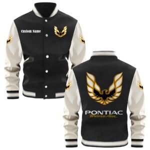 Pontiac Trans Am Varsity Jacket, Baseball Jacket, Letterman Jacket Customize Name,Customize Logo Car Or Motorcycle Model - bazzada Store