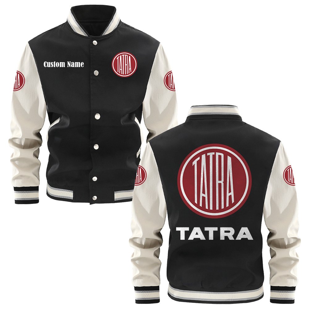 Tatra Varsity Jacket, Baseball Jacket, Letterman Jacket Customize Name,Customize Logo Car Or Motorcycle Model - bazzada Store