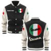 Vespa Varsity Jacket, Baseball Jacket, Letterman Jacket Customize Name,Customize Logo Car Or Motorcycle Model - bazzada Store