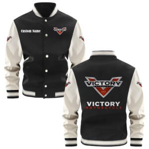 Victory Motorcycles Varsity Jacket, Baseball Jacket, Letterman Jacket Customize Name,Customize Logo Car Or Motorcycle Model - bazzada Store