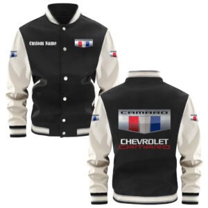Camaro Varsity Jacket, Baseball Jacket, Letterman Jacket Customize Name,Customize Logo Car Or Motorcycle Model - bazzada Store