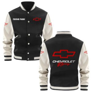 Chevy Racing Varsity Jacket, Baseball Jacket, Letterman Jacket Customize Name,Customize Logo Car Or Motorcycle Model - bazzada Store