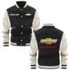 Chevy Silverado Varsity Jacket, Baseball Jacket, Letterman Jacket Customize Name,Customize Logo Car Or Motorcycle Model - bazzada Store