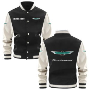 Ford Thunderbird Varsity Jacket, Baseball Jacket, Letterman Jacket Customize Name,Customize Logo Car Or Motorcycle Model - bazzada Store