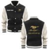 Mustang Racing Varsity Jacket, Baseball Jacket, Letterman Jacket Customize Name,Customize Logo Car Or Motorcycle Model - bazzada Store