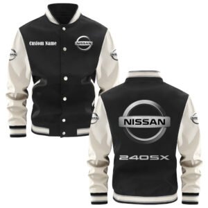 Nissan 240Sx Varsity Jacket, Baseball Jacket, Letterman Jacket Customize Name,Customize Logo Car Or Motorcycle Model - bazzada Store