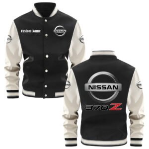 Nissan 370Z Varsity Jacket, Baseball Jacket, Letterman Jacket Customize Name,Customize Logo Car Or Motorcycle Model - bazzada Store