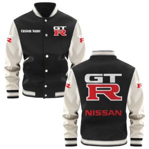 Nissan Gtr Varsity Jacket, Baseball Jacket, Letterman Jacket Customize Name,Customize Logo Car Or Motorcycle Model - bazzada Store
