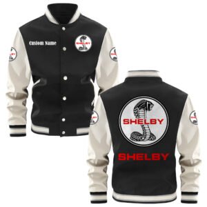 Shelby Cobra Varsity Jacket, Baseball Jacket, Letterman Jacket Customize Name,Customize Logo Car Or Motorcycle Model - bazzada Store