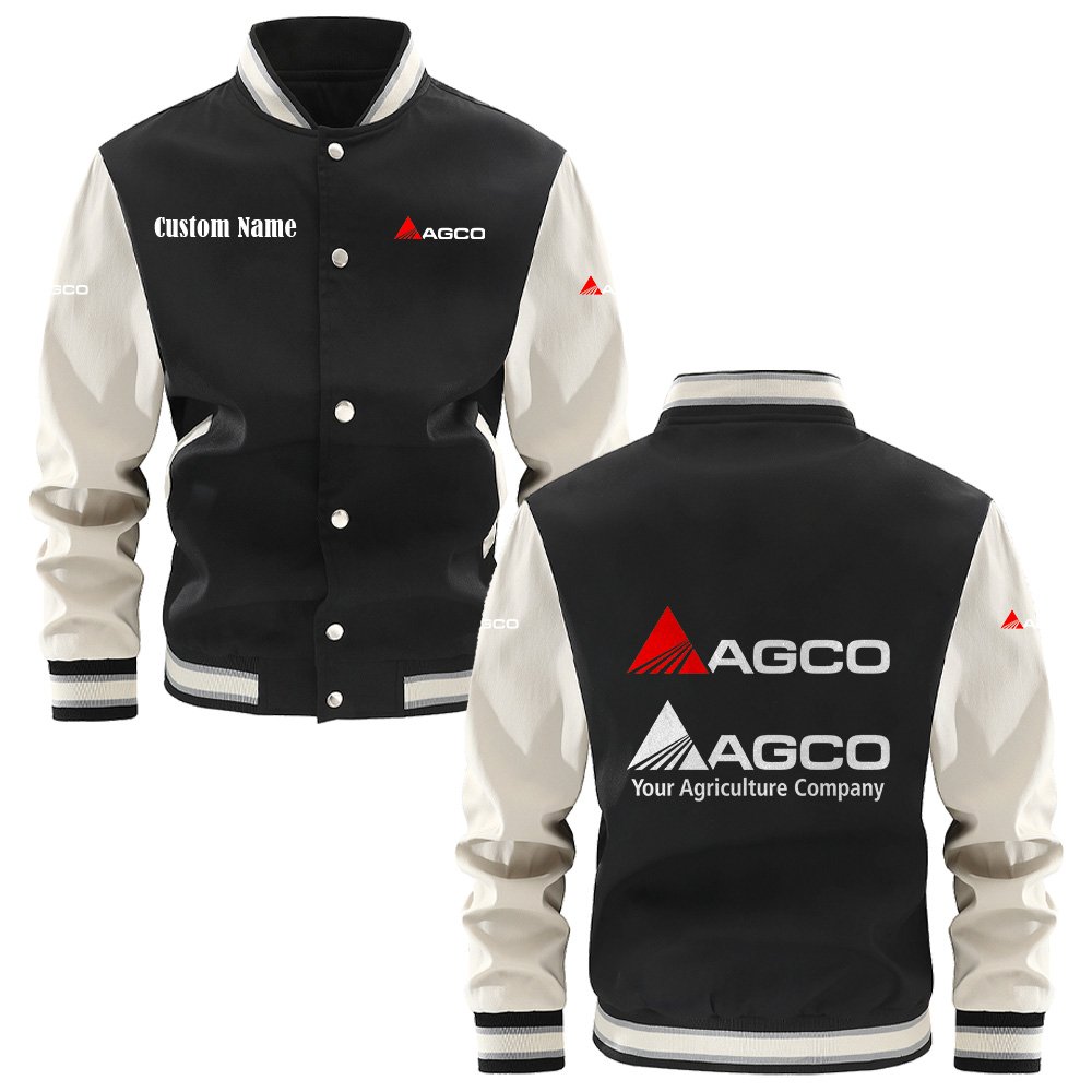 Agco Varsity Jacket, Baseball Jacket, Letterman Jacket Customize Name,Customize Logo Car Or Motorcycle Model - bazzada Store