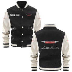 Austin Healey Varsity Jacket, Baseball Jacket, Letterman Jacket Customize Name,Customize Logo Car Or Motorcycle Model - bazzada Store