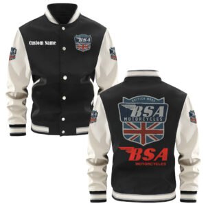 Bsa Varsity Jacket, Baseball Jacket, Letterman Jacket Customize Name,Customize Logo Car Or Motorcycle Model - bazzada Store