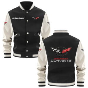 Chevrolet Corvette C5 Varsity Jacket, Baseball Jacket, Letterman Jacket Customize Name,Customize Logo Car Or Motorcycle Model - bazzada Store