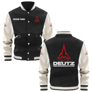 Deutz Varsity Jacket, Baseball Jacket, Letterman Jacket Customize Name,Customize Logo Car Or Motorcycle Model - bazzada Store