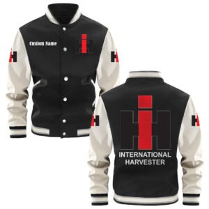 International Harvester Varsity Jacket, Baseball Jacket, Letterman Jacket Customize Name,Customize Logo Car Or Motorcycle Model - bazzada Store