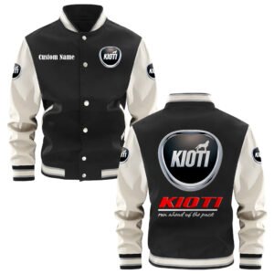 Kioti Varsity Jacket, Baseball Jacket, Letterman Jacket Customize Name,Customize Logo Car Or Motorcycle Model - bazzada Store