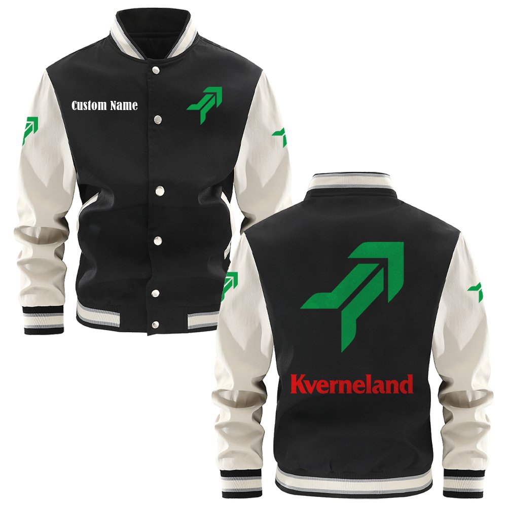 Kverneland Varsity Jacket, Baseball Jacket, Letterman Jacket Customize Name,Customize Logo Car Or Motorcycle Model - bazzada Store