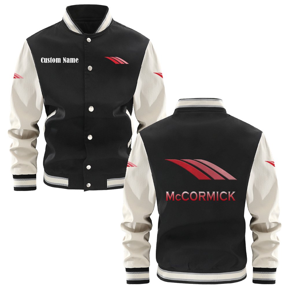 Mccormick Varsity Jacket, Baseball Jacket, Letterman Jacket Customize Name,Customize Logo Car Or Motorcycle Model - bazzada Store