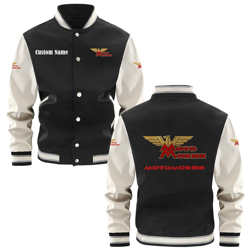 Moto Morini Varsity Jacket, Baseball Jacket, Letterman Jacket Customize Name,Customize Logo Car Or Motorcycle Model - bazzada Store