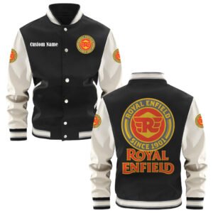 Royal Enfield Varsity Jacket, Baseball Jacket, Letterman Jacket Customize Name,Customize Logo Car Or Motorcycle Model - bazzada Store