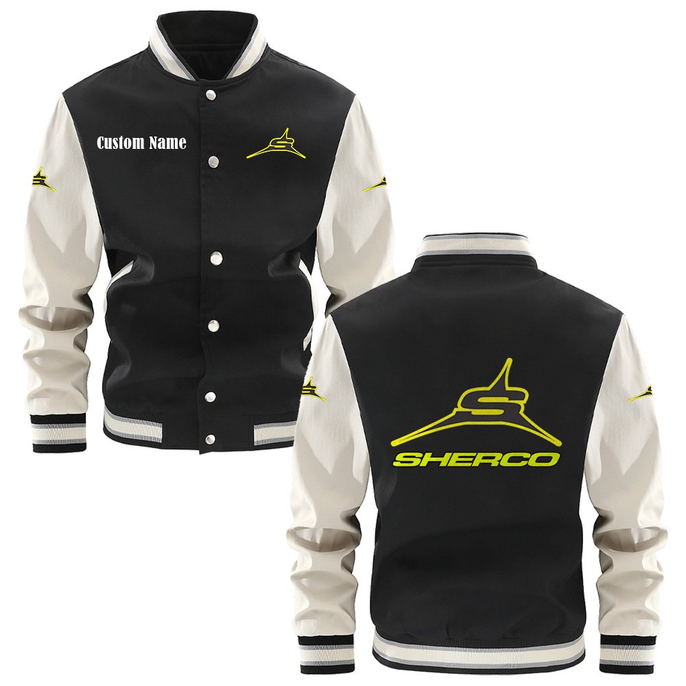 Sherco Varsity Jacket, Baseball Jacket, Letterman Jacket Customize Name,Customize Logo Car Or Motorcycle Model - bazzada Store