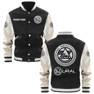 Ural Motorcycles Varsity Jacket, Baseball Jacket, Letterman Jacket Customize Name,Customize Logo Car Or Motorcycle Model - bazzada Store