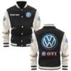 Volkswagen Gti Varsity Jacket, Baseball Jacket, Letterman Jacket Customize Name,Customize Logo Car Or Motorcycle Model - bazzada Store
