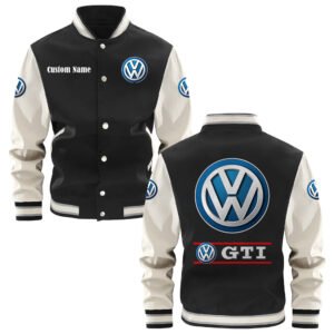 Volkswagen Gti Varsity Jacket, Baseball Jacket, Letterman Jacket Customize Name,Customize Logo Car Or Motorcycle Model - bazzada Store