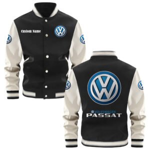Volkswagen Passat Varsity Jacket, Baseball Jacket, Letterman Jacket Customize Name,Customize Logo Car Or Motorcycle Model - bazzada Store