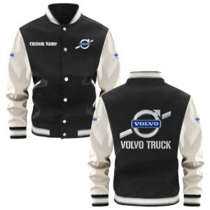 Volvo Trucks Varsity Jacket, Baseball Jacket, Letterman Jacket Customize Name,Customize Logo Car Or Motorcycle Model - bazzada Store