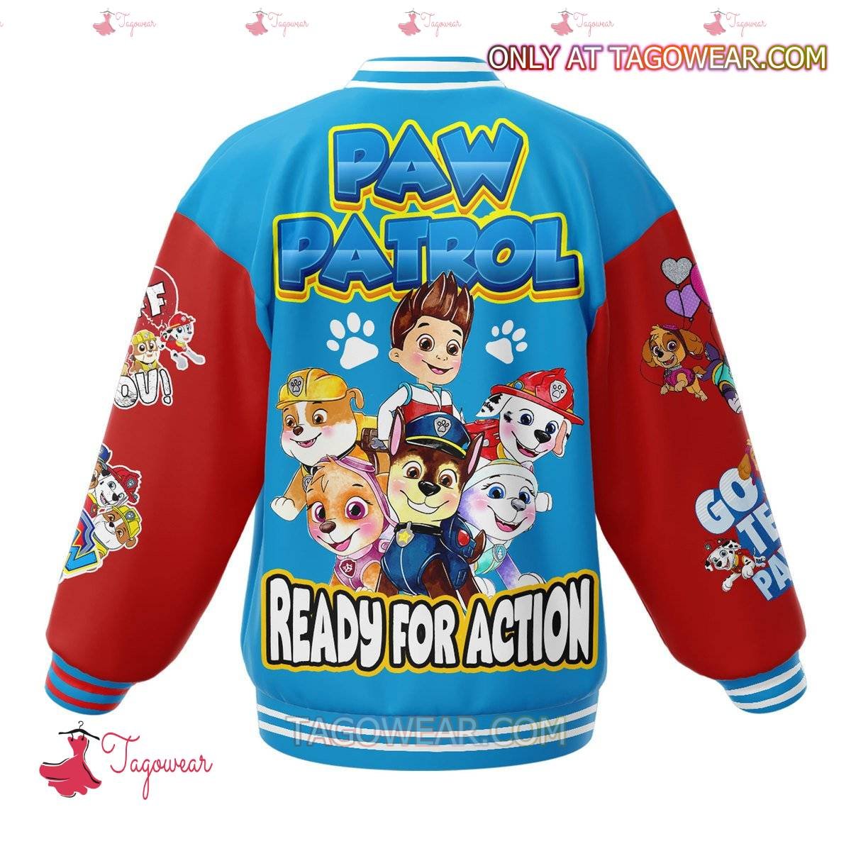 Paw Patrol Ready For Action Baseball Jacket - bazzada Store
