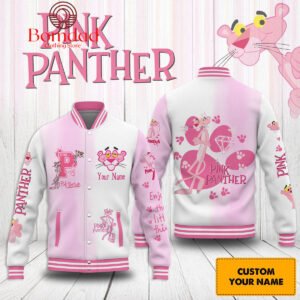 Pink Panther Enjoy The Little Things Personalized Baseball Jacket - bazzada Store