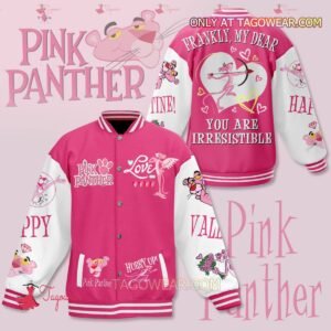 Pink Panther Frankly My Dear You Are Irresistible Baseball Jacket - bazzada Store