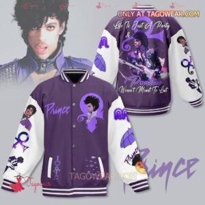 Prince Life Is Just A Party And Parties Weren't Meant To Last Baseball Jacket - bazzada Store
