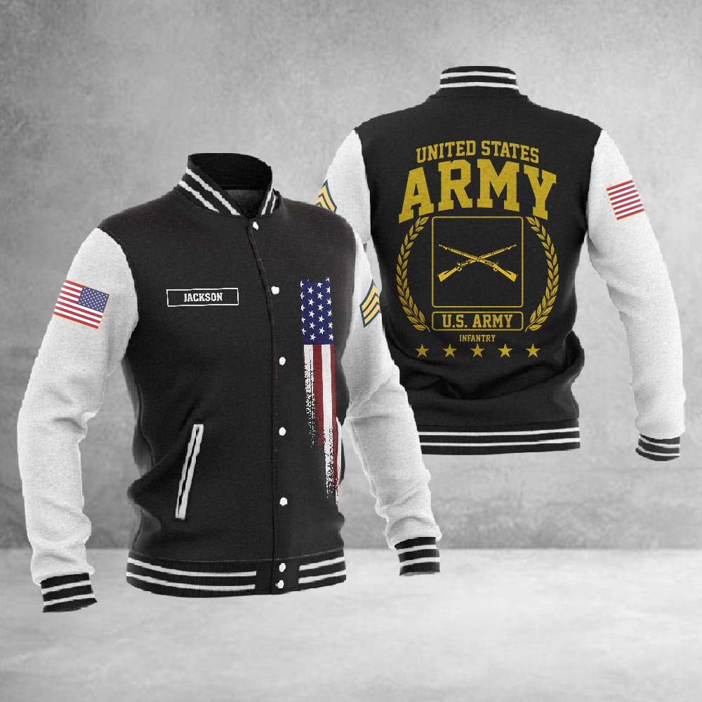 Customized U.S. Army Branches of Service #2133 ? Baseball Jacket - bazzada Store