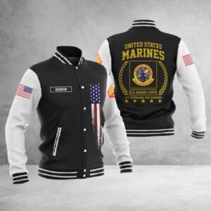 Customized U.S. Marine Corps Battalions #2135 ? Baseball Jacket - bazzada Store