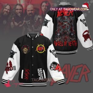 Slayer Angel Of Death Baseball Jacket - bazzada Store